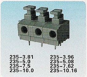 Klemme 235-3.81 235-3.96 235-5.0 235-5.08 235-7 235-7.62 235-10.0 235-10.16, 300V, 10A, Wire range 20-14AWG 1.5mm2