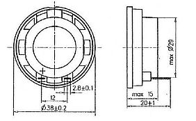 Lautsprecher Typ LKK-3850 Zeichnung