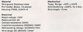 Klemme 141V-2.54, 150V, 2A, Wire range 26-20AWG 1.0mm2