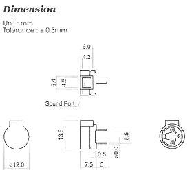 TRANSDUCER OHNE ELEKTRONIK TP-12-G-04-A