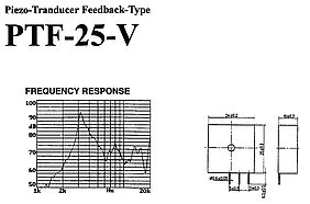 PIEZO SIGNALGEBER-FEEDBACK FÜR OSZILLATORSCHALTUNG RTF-25-V