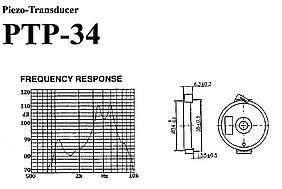 PIEZOSIGNALGEBER OHNE ELEKTRONIK PTP-34