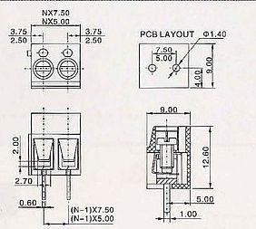 Klemme 305-5.0 / 305-7.5