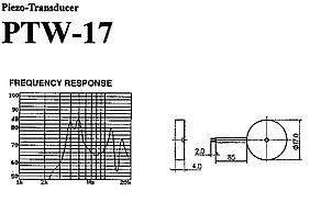 PIEZOSIGNALGEBER OHNE ELEKTRONIK PTW-17