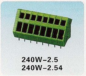 Klemme 240W-2.5 240W-2.54, 150V, 4A, Wire range 28-20AWG 0.5mm2