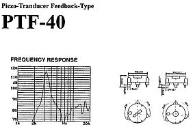 PIEZO SIGNALGEBER-FEEDBACK FÜR OSZILLATORSCHALTUNG RTF-40