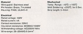 Klemme 240-2.5 240-2.54, 150V, 4A, Wire range 28-20AWG 0.5mm2