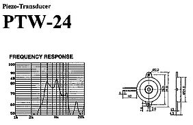 PIEZOSIGNALGEBER OHNE ELEKTRONIK PTW-24